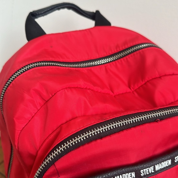Steve Madden Small Red Backpack - Picture 2 of 6